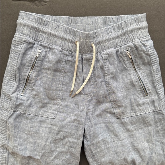 Athleta Cabo 100% Linen Jogger Pants 6T Tall - Picture 2 of 5